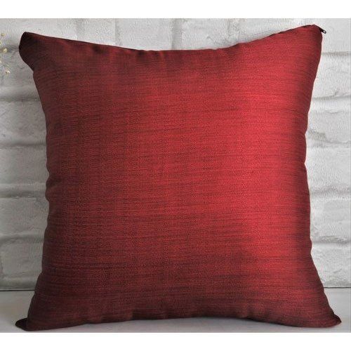 Red Decorative Soft Silk Cushion