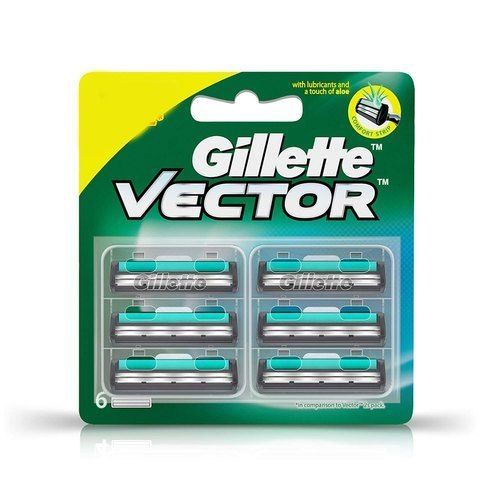 Gillette Vector Plus Manual Shaving Razor Blades