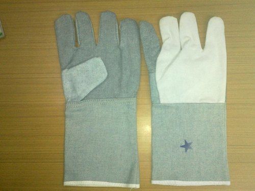 White Jeans Safety Hand Gloves