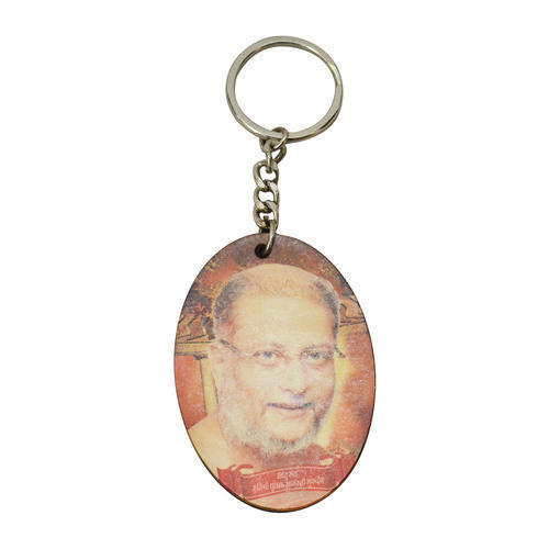 Brown Light Weight Printed Key Chain