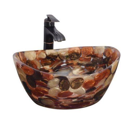 Jr0001 Table Top Epoxy Resin Wash Basin Size: 15*17 Inches