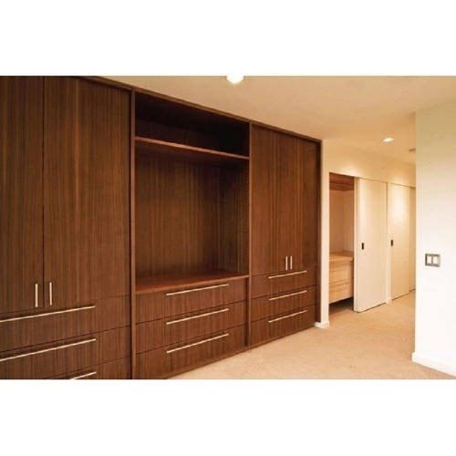 Brown Mdf Modern Wardrobe