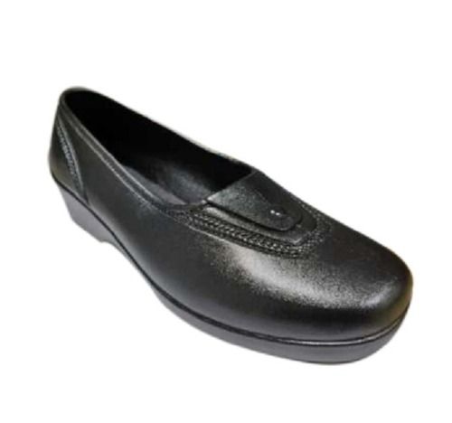 Ladies Casual Canvas Belly Shoes - Size 4-8, Black Color | Breathable PU Lining, Flat Heel for All Seasons