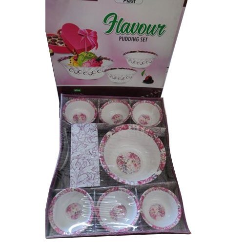 विभिन्न रंग उपलब्ध हैं मेलामाइन व्हाइट पुडिंग सेट