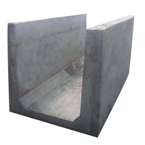 Gray Precast Rcc U-Shape Drain