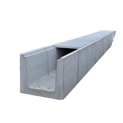 Gray Precast Rcc U-Shape Drain