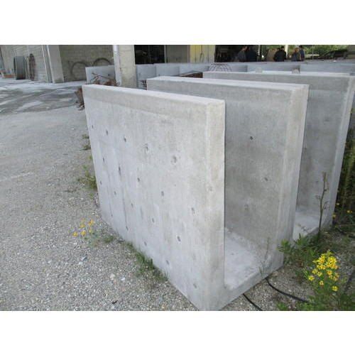 Precast RCC U-Shape Drain - Lightweight, Gray Concrete, Customized Design | Strong Bearing Capacity, High Strength, Excellent Drainage Performance, Ageing and Chemical Resistance, Easy Installation