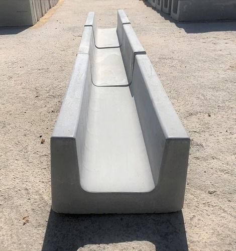 Gray Precast Rcc U-Shape Drain