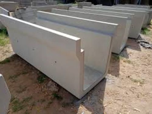 Gray Precast Rcc U-Shape Drain