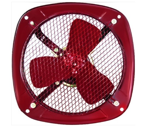 Red Color Exhaust Fan No. Of Blades: 3