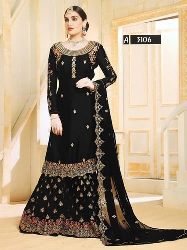 Black-Blue-Green-Maroon Skin Friendly Salwar Suit