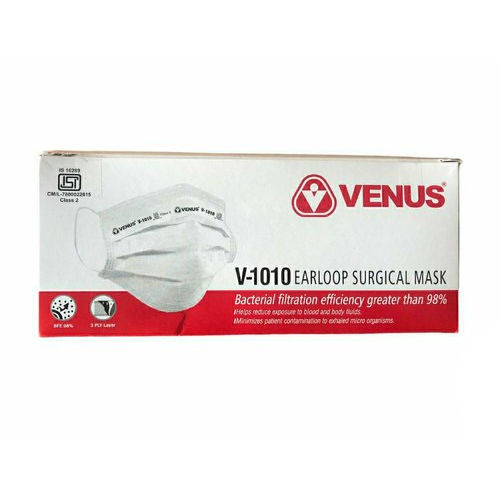 White Venus Isi Certified 3 Ply Surgical Mask