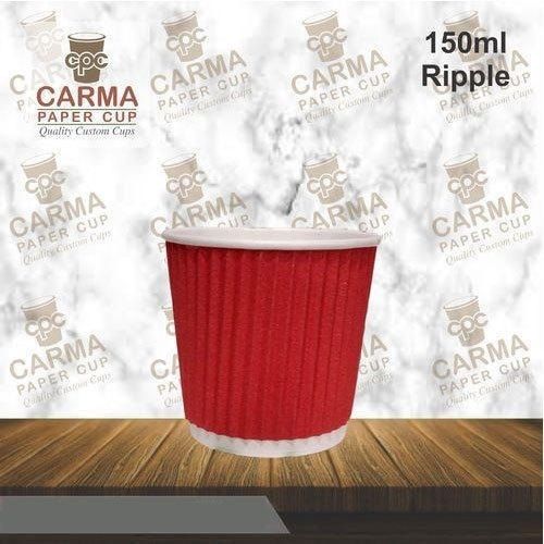 Brown Ripple Glass 150ml