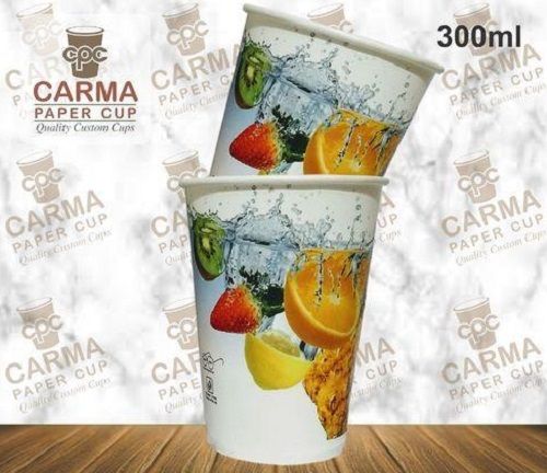 Various Colors Are Available 300 Ml Disposable Juice Glass