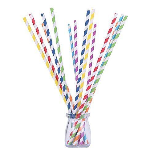 Various Disposable Printed Paper Straw