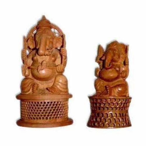 Lord Ganesha Wooden Statue