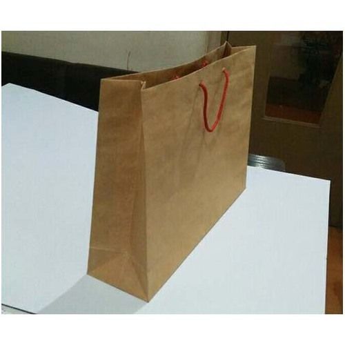 Biodegradable Plain Brown Paper Shopping Bag