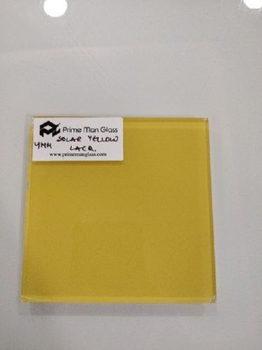 Solar Yellow Back Painted Lacquered Glass Thickness: 4 Millimeter (Mm)