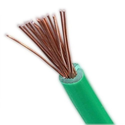 Pvc Weather Resistant Defect Free Green Single Core Flexible Wire