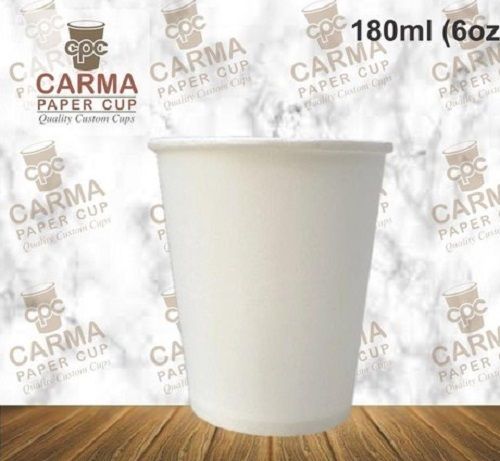 White Paper Tea Cups Size: Various Sizes Are Available