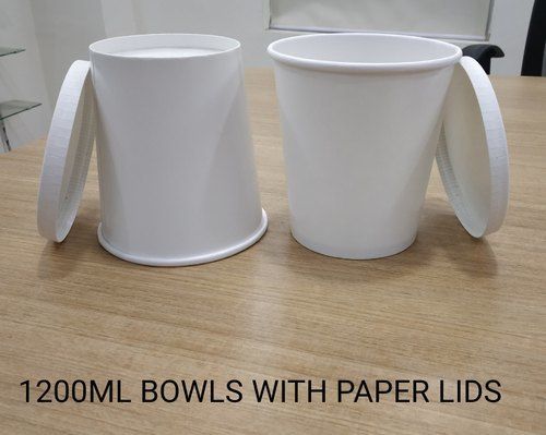 1200ML Paper Bowl With Paper Lids