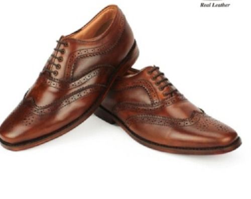 Brown Mens Horex Luxury Brogue Shoes