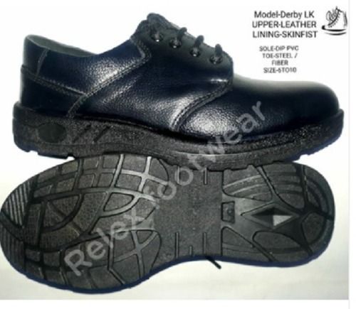 Black Mens Industrial Safety Shoes For Labour