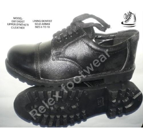 Black Mens Oxford Security Shoes