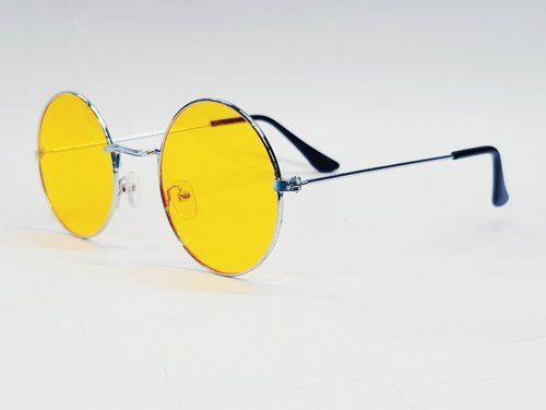 Metal Round Sunglasses With Uv Lenses