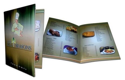 Multicolor Restaurant Paper Menu Card Printing Service