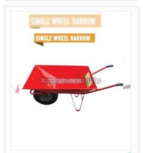 Red Color Single Wheel Barrow