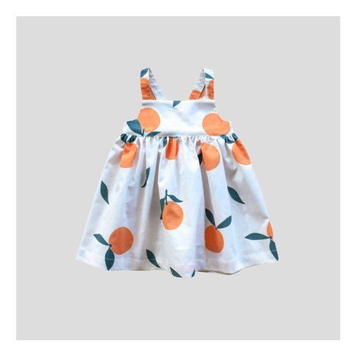 Multi Color Baby Girl Cotton Printed Frock