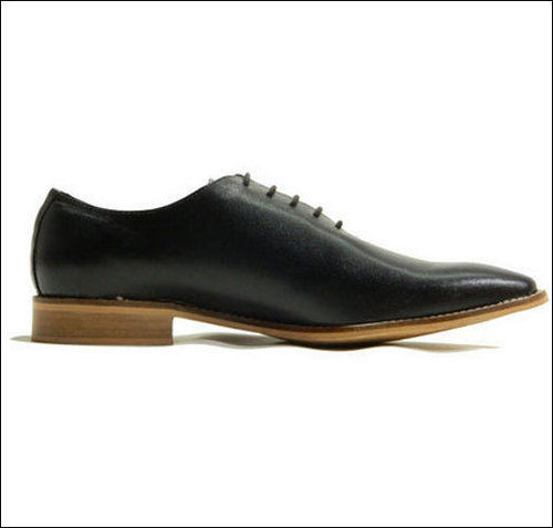 Black Lace Up Leather Shoes Size: 6-10