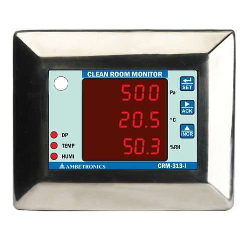 Clean Room Temperature, Relative Humidity And Differential Pressure Monitor