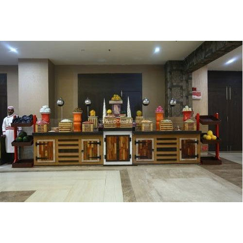 Complete Wooden Buffet Counter Set Application: Commercial Use