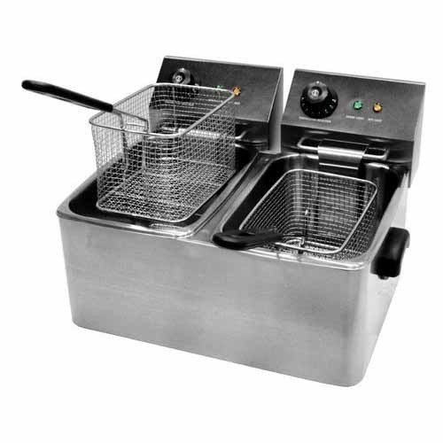 Electric Fryer System - Stainless Steel, 4 Litres x 2 | Easy to Use, Lower Maintenance, Highly Productive
