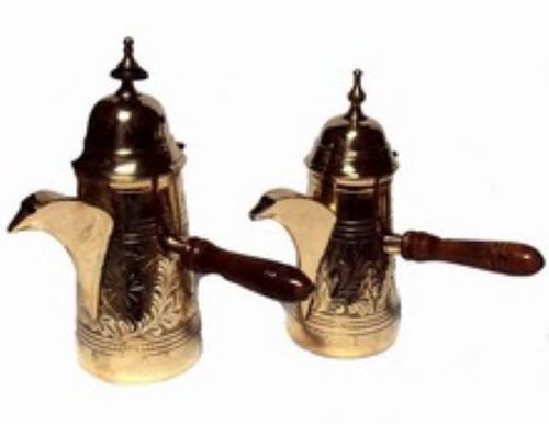 Metalic Engraved Turkish Arabian Coffee Pots