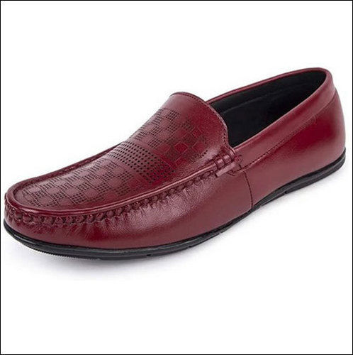 Breathable Mens Cherry Softy Leather Loafer