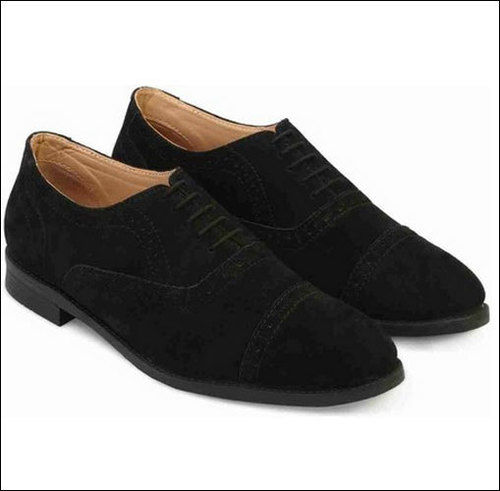 Mens Swad Leather Black Shoe