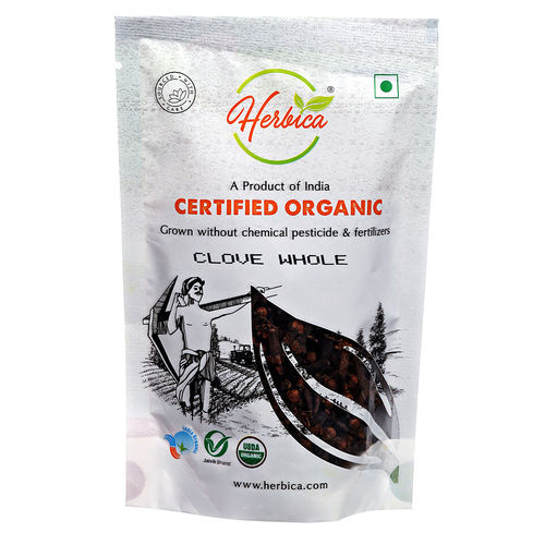 Herbica Organic Clove whole 50 gm (Pouch)