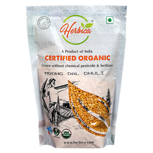 Herbica Organic Moong Dal Split Washed 500 gm