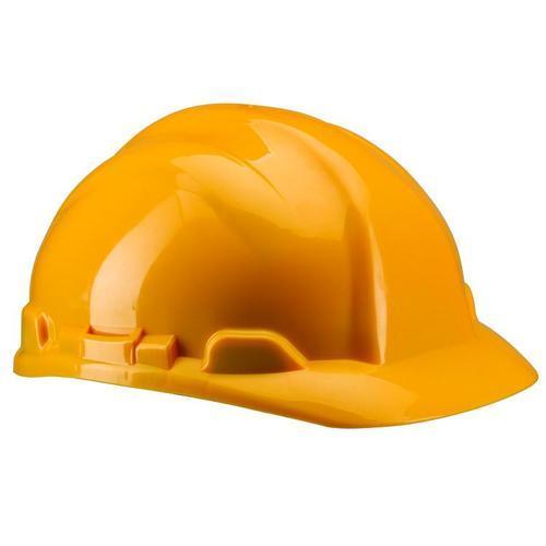 Yellow Polypropylene Safety Helmet