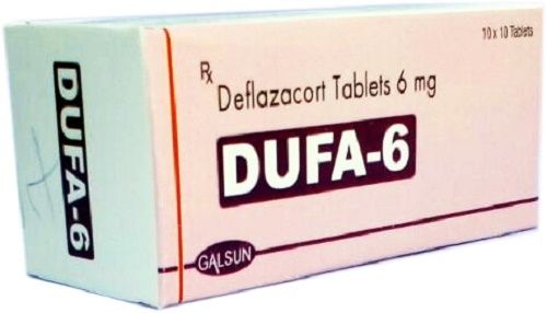 Deflazacort Tablet - 6 mg Allopathic Medicine Grade | Generic Drug for Hospital and Clinic Use, Store in Cool and Dry Place, Dosage as Per Doctor Prescription