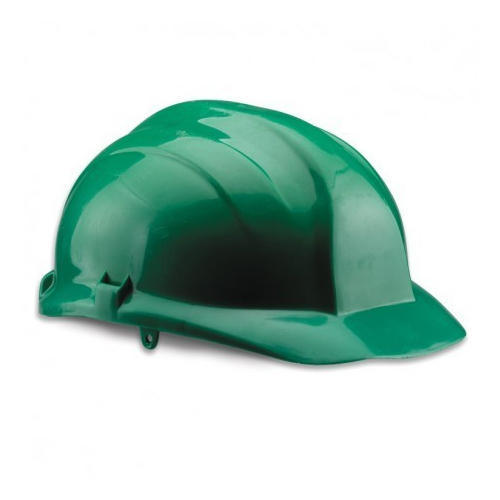 Green Polypropylene Safety Helmet