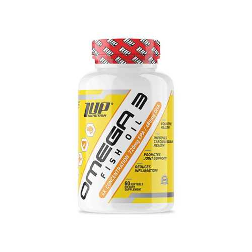 Light Yellow 1Up Nutrition Omega-3 Fish Oil