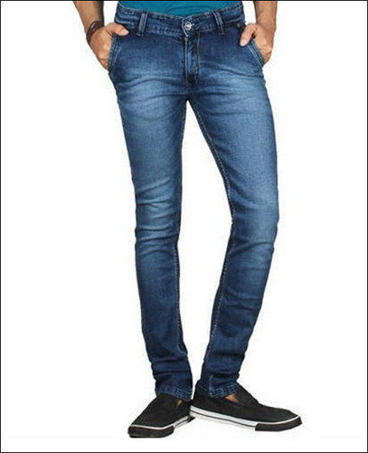 No Fade Mens Stretchable Blue Denim Jeans