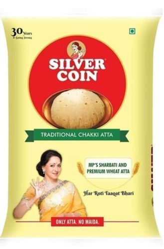 Silver Coin Traditional Chakki Ata (5 Kg)