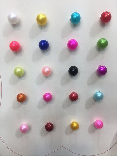 Multi Color Pearl Buttons With Apple Shape