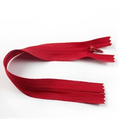 Red Color Nylon Invisible Zipper