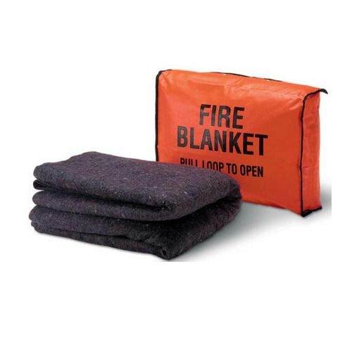 Plain Black Fire Resistant Blanket